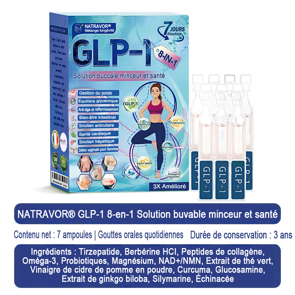 ANSM Boutique | Natravor® Solution orale 8-en-1 pour une santé légère (À prendre une fois par jour, résultats visibles en 7 jours)