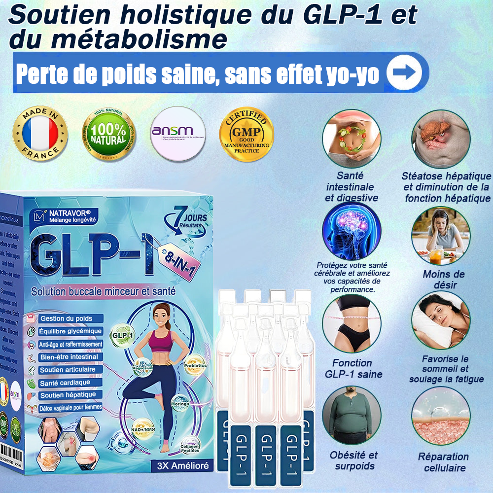 ANSM Boutique | Natravor® Solution orale 8-en-1 pour une santé légère (À prendre une fois par jour, résultats visibles en 7 jours)