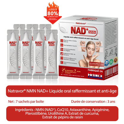 Fabriqué en France 🎇 𝗡𝗮𝘁𝗿𝗮𝘃𝗼𝗿® 𝗡𝗠𝗡 𝗡𝗔𝗗+ Solution orale raffermissante & anti-âge